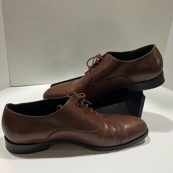 To Boot New York Nico Cap Toe Oxford Burnished Brown Leather main image 7